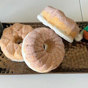 handcrafted premium "orange cozy vibes" hydrating bath bombs